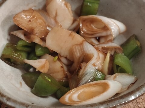 【5分簡単おつまみ】ホタテと野菜のポン酢炒め